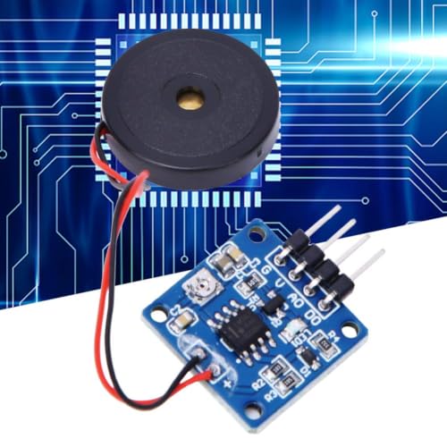 2 PCS Vibration Switch Sensor Module, Piezoelectric Vibration Tapping Sensor Module Vibration Switch Module Vibration Sensor Module used in combination 5.0V DC AD/DO (2)