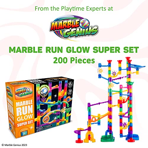 Marble Genius Space Theme Marble Run, 200 Pieces, STEM Toy