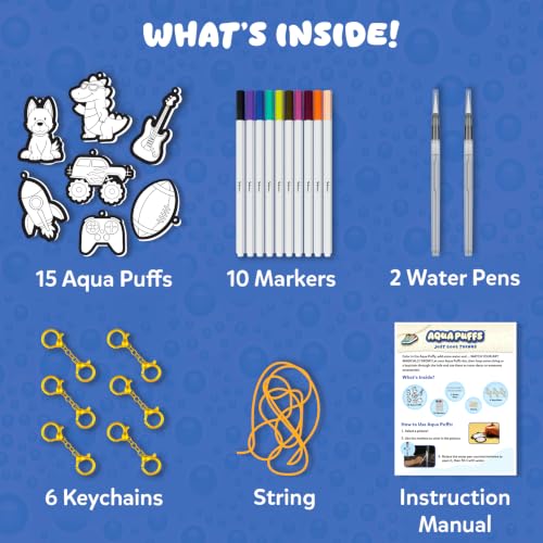 Skillmatics Aqua Puffs Just Boy Things, Art & Craft Kits, Paint by Number - color: Just Boy Things