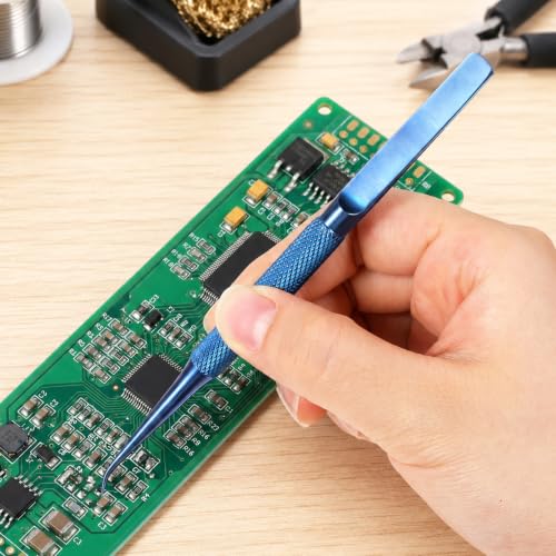 Titanium Tweezers Soldering Tweezers Electronics Tweezer Non-magnetic
