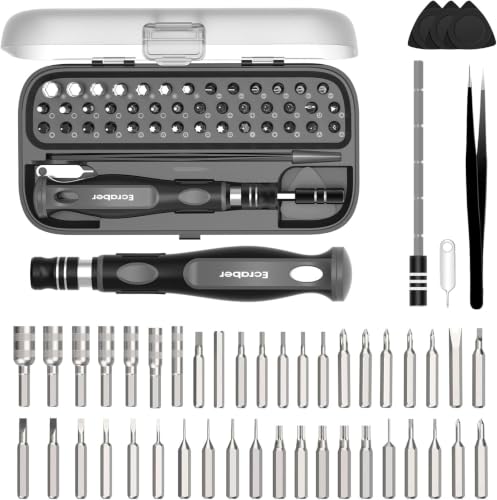 48-IN-1 Mini Precision Magnetic Tip Screwdriver Sets, Ergonomic Anti-Slip, S2 Steel Small Repair Cleaning Tool Kit for iPhone, Watch, Macbook, Computer, Laptop, PS4 PS5, Xbox, Switch, Glasses