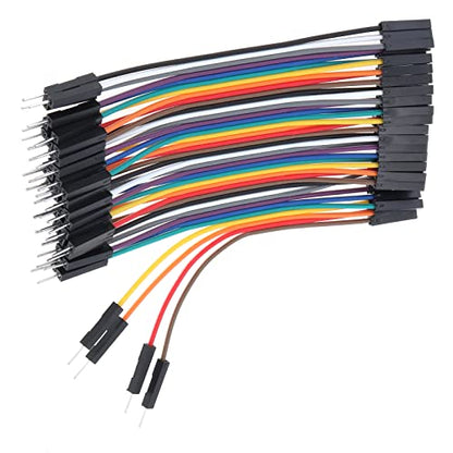 120Pcs Breadboard Jumper Wires,10 cm 40 Pin Male to Female - size: 3.9 inch (10 cm), style: Male to Female