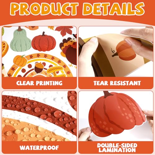 Thanksgiving Turkey Bulletin Board Decorations Pumpkin Maple Leaves Paper Cutouts in Our Thankful Era Bulletin Board Set Fall Party Supplies for Autumn School Chalkboard Wall Window Decoration Favor - style: Fall
