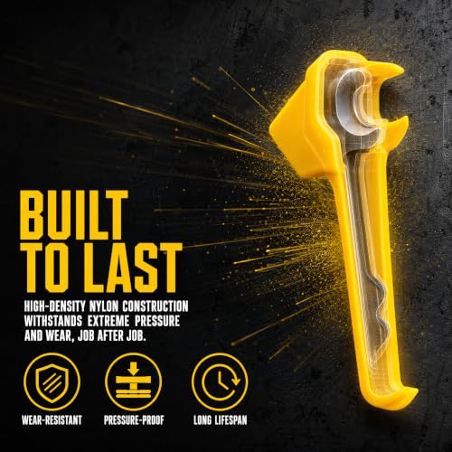 6 PCS Car Tire Changer Insert, Rim Edge Protector for Mount Demount Duck Head, Wheel Side Tire Machine Duck Head for Front and Rear Inserts Rim Adapters, Car Tire Repair Accessories (Yellow)