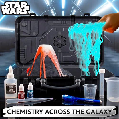 STAR WARS Galactic Chemistry Lab, Science Kit for Kids with 8 Easy Experiments and Reactions, Including DIY Lightsaber, Slime & Earth Science, Toys, Chemistry Set, Gifts for 6 Year Old Boys - color: Science Kit