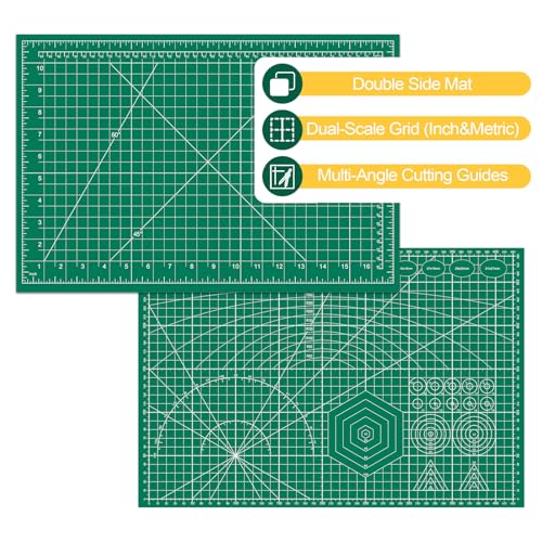 5 Packs Self Healing Cutting Mat Bulk 12"x18" Rotary Cutting Sewing Mats A3