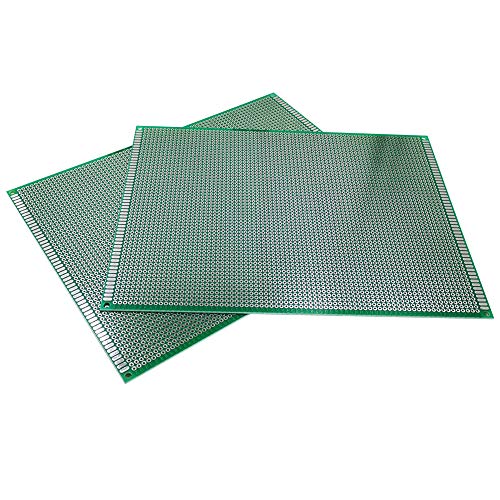 YUNGUI 15 X 20CM PCB Protoboard,2 Pieces DIY Prototype board Soldering and Electronic Printed Circuit Board - color: 15x20 Cm (B)