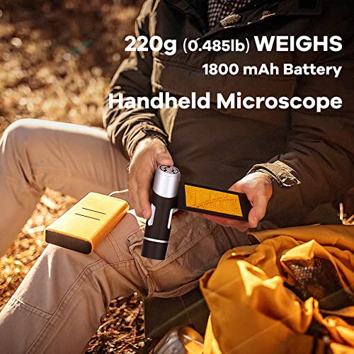 Andonstar AD203 Digital Microscope (Black+Bracket) - color: Black+Bracket