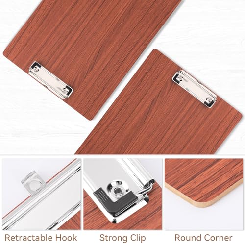 Clip Boards 9x12.6in Wood Made Fit A4 8.5x11 Letter Size, 3mm Thick 3 Pack Sturdy & Bend-resistant Smooth Writing Clipboard for Teacher Businessmen Nurse Versatile Use, Office & School Supplies - color: Amber, size: 9x12.6in - A4