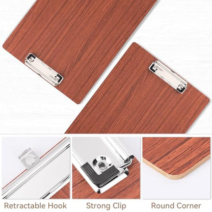 Clip Boards 9x12.6in Wood Made Fit A4 8.5x11 Letter Size, 3mm Thick 3 Pack Sturdy & Bend-resistant Smooth Writing Clipboard for Teacher Businessmen Nurse Versatile Use, Office & School Supplies - color: Amber, size: 9x12.6in - A4