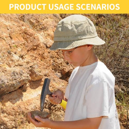 14 PCS Geology Rock Pick Hammer Kit, Prospecting Equipment Tool