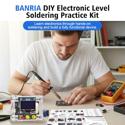 DIY Electronic Level Soldering Project Kit with 1.3" OLED Display