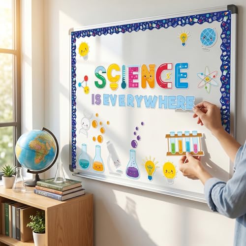 Ceiba Tree 94Pcs Science Bulletin Board Decorations Science Fun Cutouts