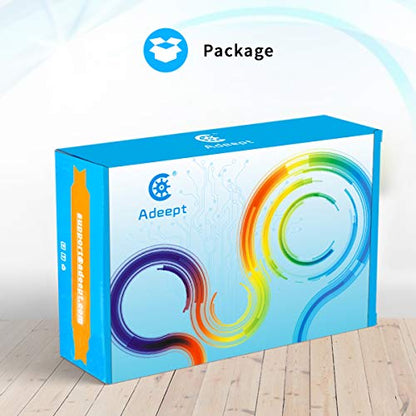 Adeept Upgrade Ultimate Starter Kit for Raspberry Pi 4 3, Raspberry Pi Kit, Python C Code, 40 Projects, DIY Electronic Components Kit with 480 Pages PDF Manual - color: UpgradeUltimate Starter Kit for RPi