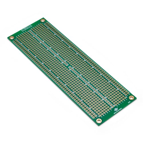 Double Sided ENIG Protoboard, Solderable Breadboard, Electronic Circuit Board for DIY Prototype Circuit, FR4, Plated Through Hole Solder Prototype Board, ST-PROTO-2-6 (2" x 6") - style: 2" x 6"