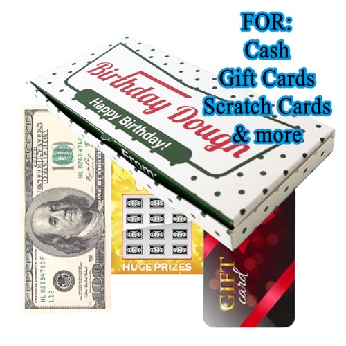 Birthday Dough Money Gift Box – Funny Cash Holder, Gift Card Envelope Alternative, Gag Gift Box for Friends, Women, Men, Birthday Gifts - 2 Pack - color: 2 Pack Birthday1