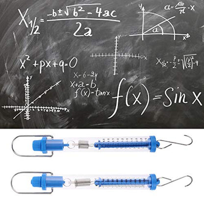 Dynamometer Spring Scale Transparent Spring Balance Hanging Tube Spring Scale 2.5N/10N for Physical Eperiment Stable