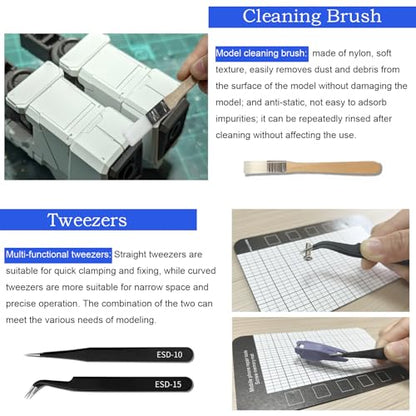 Model Scriber Tool Kit, 7-Blade Chisel Set for Gunpla