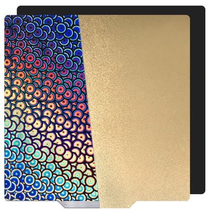 355x355mm PEI Build Plate for Voron 2.4 V2 350 with Magnetic Base - size: 355x355mm, style: Kaleidoscope(PEK) + PEI