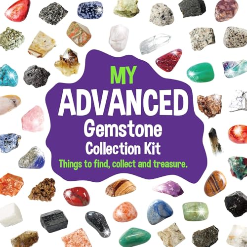 Gamerside Rocks Collection Box 48 Real Gem Stones, Science Kit for Kids 6+ - color: 48 Rocks
