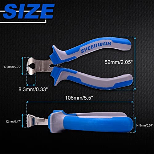 SPEEDWOX 4 Inches End Nippers Precision End Cutters Pliers Nail Pulling - style: 4" End Cutting Plier
