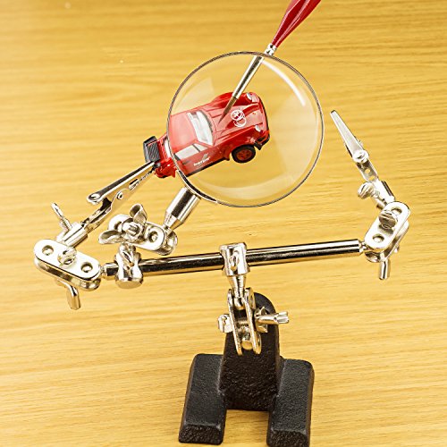 Modelcraft Helping Hands with Glass Magnifier