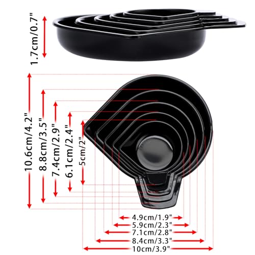 JUXYES 10PCS Digital Scale Pan Tray Plastic Weighing Powder Pan with Scoop