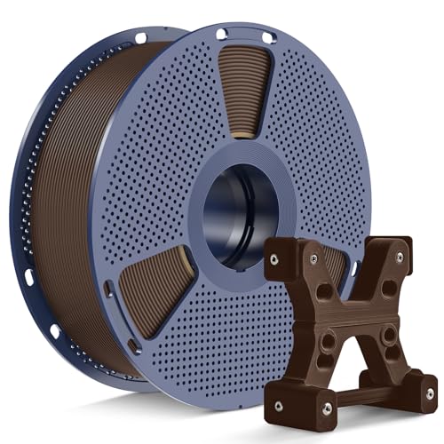 PETG Filament 1.75mm, Ultra Tough, Heat Optimized, Odorless, 1kg(2.2lbs) SUNLU PETG 3D Printer Filament, Dimensional Accuracy +/- 0.02mm, Coffee Brown - color: 1kg - Coffee Brown