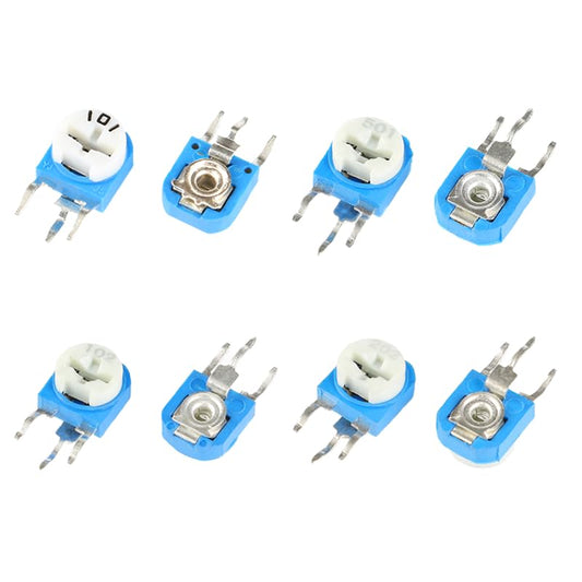 120Pcs RM063 RM065 Adjustable Trimmer Potentiometer Assortment Kit, Boxed - color: RM063+RM065