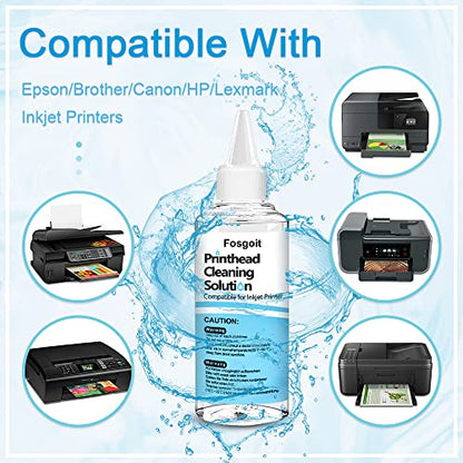 Printhead Cleaning Kits for Epson HP Canon Brother Inkjet Printers, 100ML - size: 100 ml
