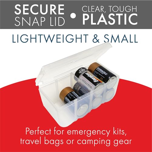 Dial Industries Battery Storage Organizer Case, Holds 8D - style: 8 D
