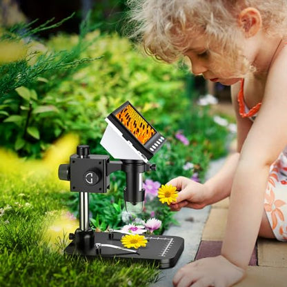 Hayve 4.3'' IPS Coin Microscope 1000X Magnification Digital Microscope - size: 4.3 Inch (No TF Card)