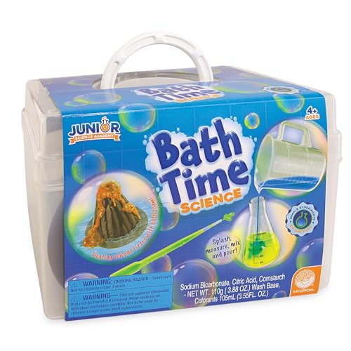 MindWare Junior Science Academy: Bath Time– 5 Amazing Beginning Science Experiments for Kids Ages 4 & Up – Boys & Girls Have Fun Learning About Science at Home