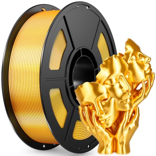 IEMAI Silk PLA+ Filament 1.75mm, Silk Gold, 1KG - color: Gold