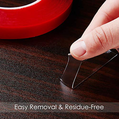 Jackwood 33 Feet Acrylic Double Sided Heavy Duty Mounting Tape (Pack of 3) Weatherproof for Outdoor & Indoor, Holds Heavy Stuff in Cold & Hot Condition, Removable & Residue-Free (Mixed) - size: Mixed Size