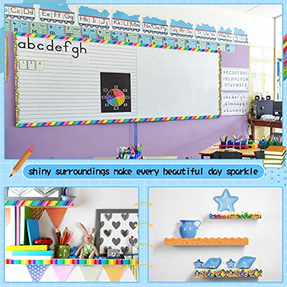 Containlol 118ft Bulletin Board Border Classroom Border, Lively Crumbs - style: Lively Crumbs