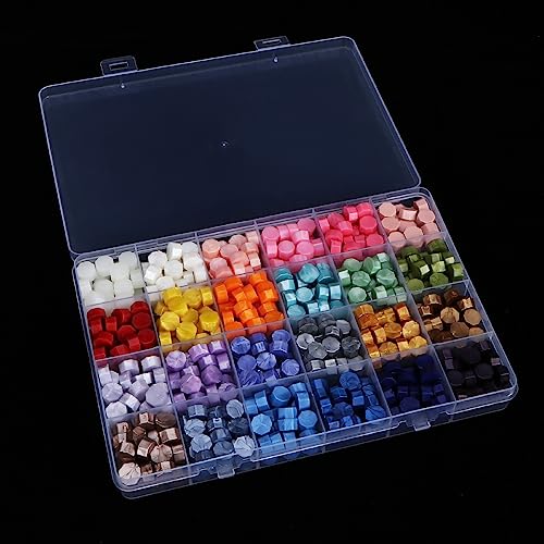 2 Pack 24 Grids Clear Plastic Organizer Box Fixed Compartment Storage Container for Craft, Beads, Jewelry, Small Parts, Small Items