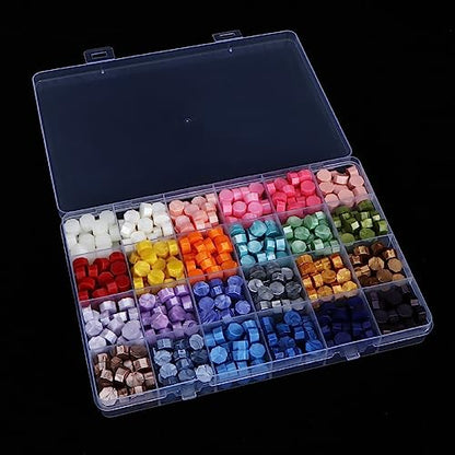 2 Pack 24 Grids Clear Plastic Organizer Box Fixed Compartment Storage Container for Craft, Beads, Jewelry, Small Parts, Small Items