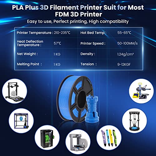 SUNLU PLA Plus Filament 1.75mm Transparent 1KG - color: 1000g-pla Plus Transparent, size: 1 kg