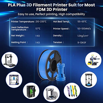 SUNLU PLA Plus Filament 1.75mm Transparent 1KG - color: 1000g-pla Plus Transparent, size: 1 kg