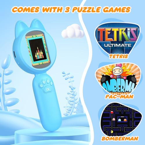 Leipan Magnifying Glass for Kids, 100X 2 LCD Scrren Handheld Microscope - color: Blue