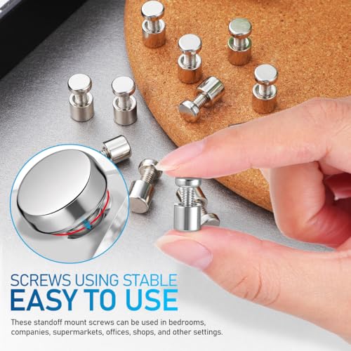 NUOBESTY Standoff Screws with Caps M4*12 12 Sets