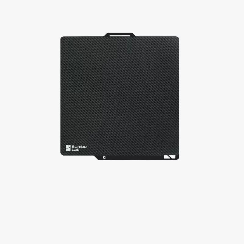 Bamboo Original Double Sided Carbon Fiber Texture PEI Build Plate 257x257mm - color: Carbon Fiber Texture Plate