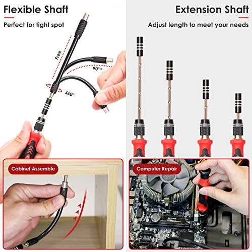 STREBITO Screwdriver Sets 142-Piece Electronics Precision Screwdriver - color: Red