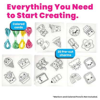 Ooly DIY Shrink Art Bracelet Kit, 24 Pc – BFF - color: BFF Bracelet Kit