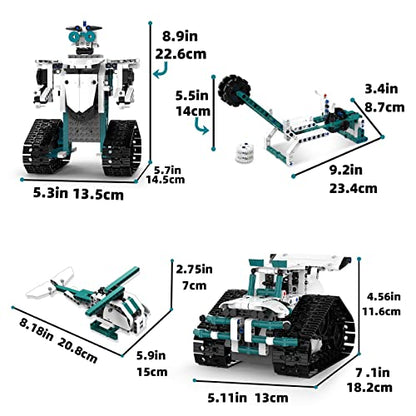 12 in 1 Robot Building Set with RC & APP for Boys Kids Age 8-14 - color: 12in1 Robot