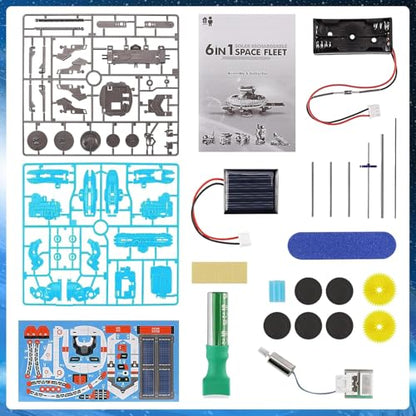 STEM Projects for Kids Ages 8-12, Science Kits, Solar Space Toys Gifts for 8-14 Year Old Teen Boys Girls, 120Pcs Building Experiments Robots for Teenage Ages 9 10 11 12. - color: Blue
