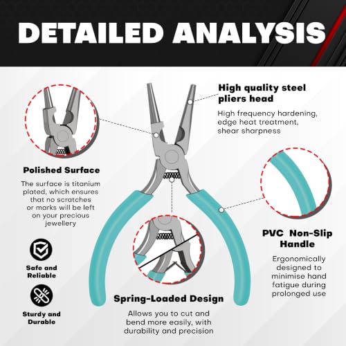 C&T 3-Piece Jewelry Pliers Set, Jewelry Making Tools Kit - style: 3PC