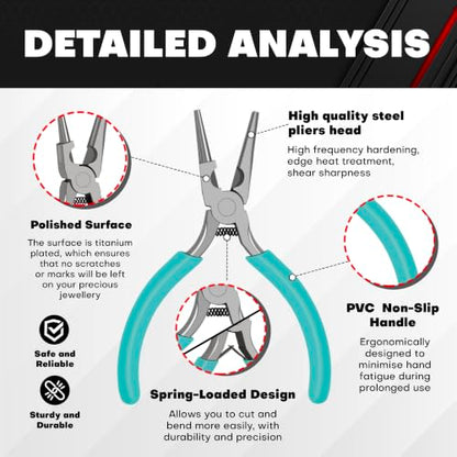 C&T 3-Piece Jewelry Pliers Set, Jewelry Making Tools Kit - style: 3PC