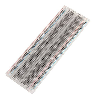 Prototype Breadboard Clear Crystal SYB 120 400 500 830 840 1660 MB102 GL-12 Tie Point Solderless Modular Board (1pcs 830 Tie Point)